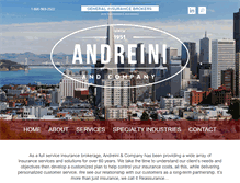 Tablet Screenshot of andreini.com